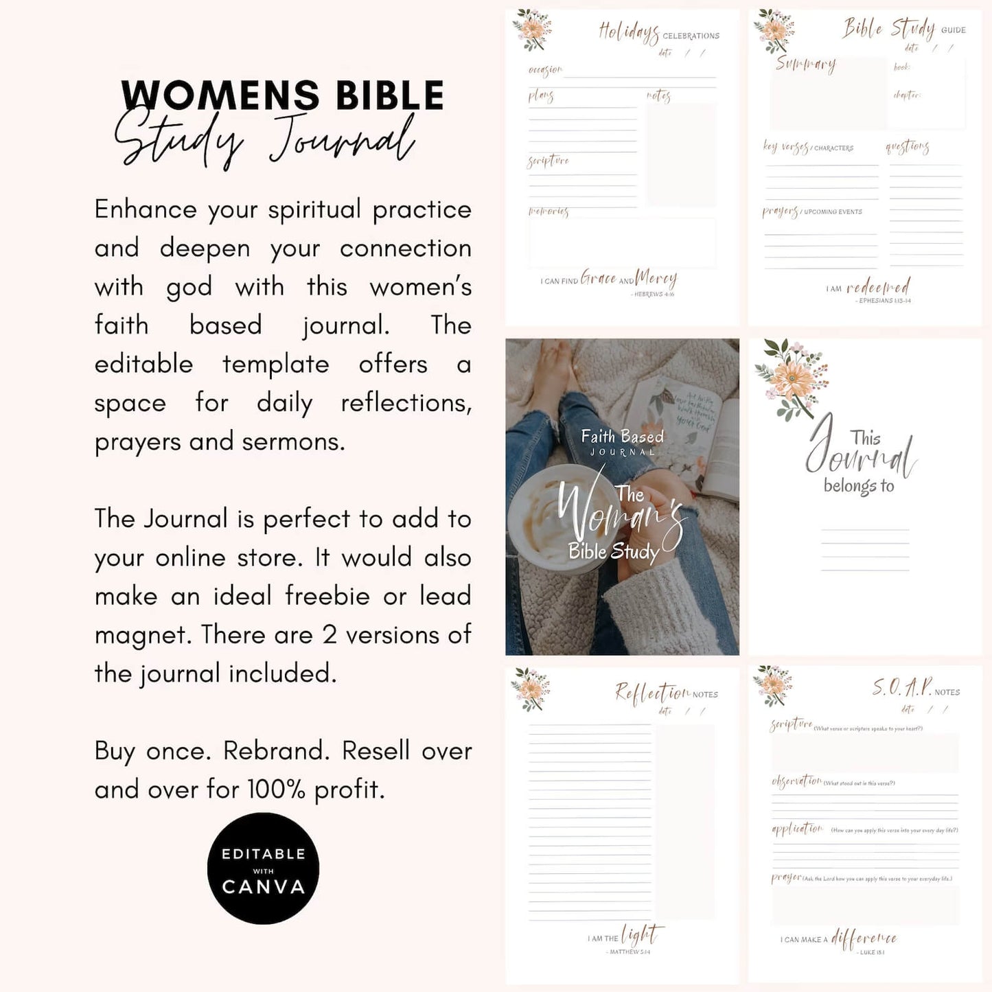 Women's Bible Study Guide Journal