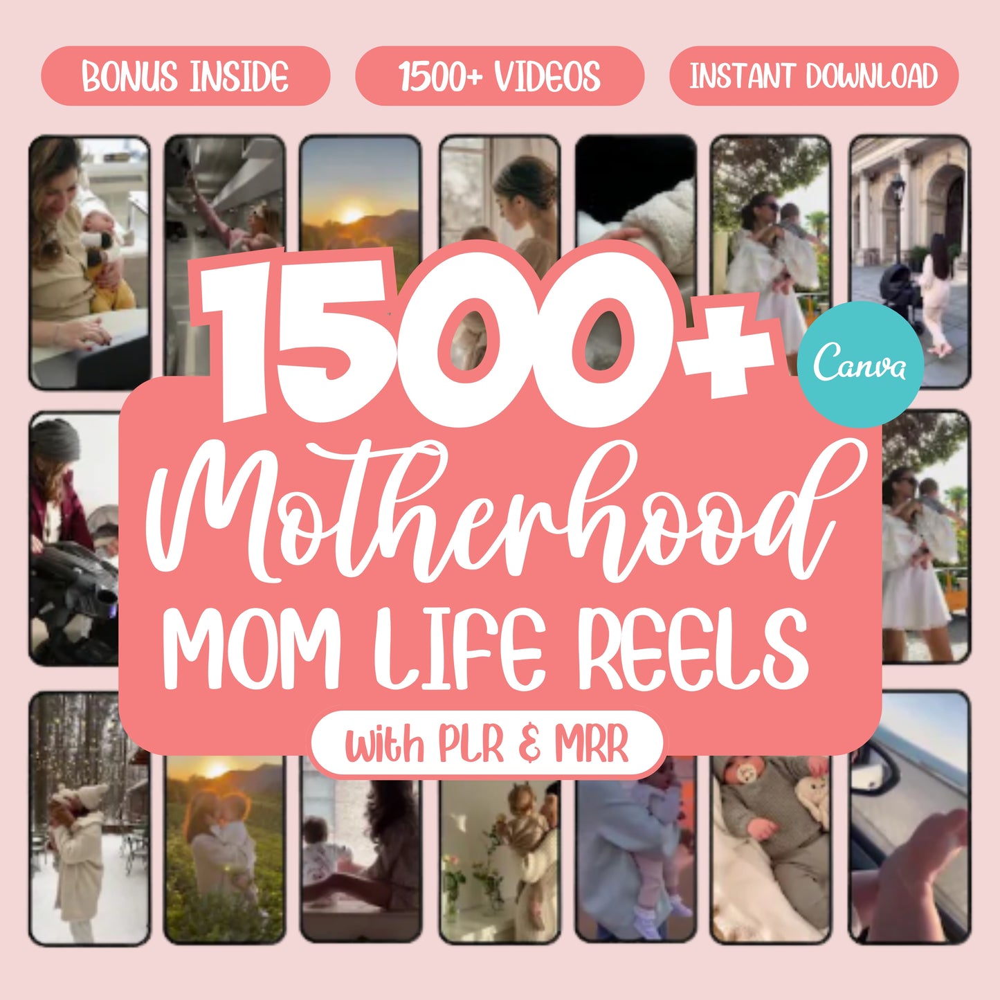 1500 Plus Motherhood Done For You Reels - Sale Ends Tonigh