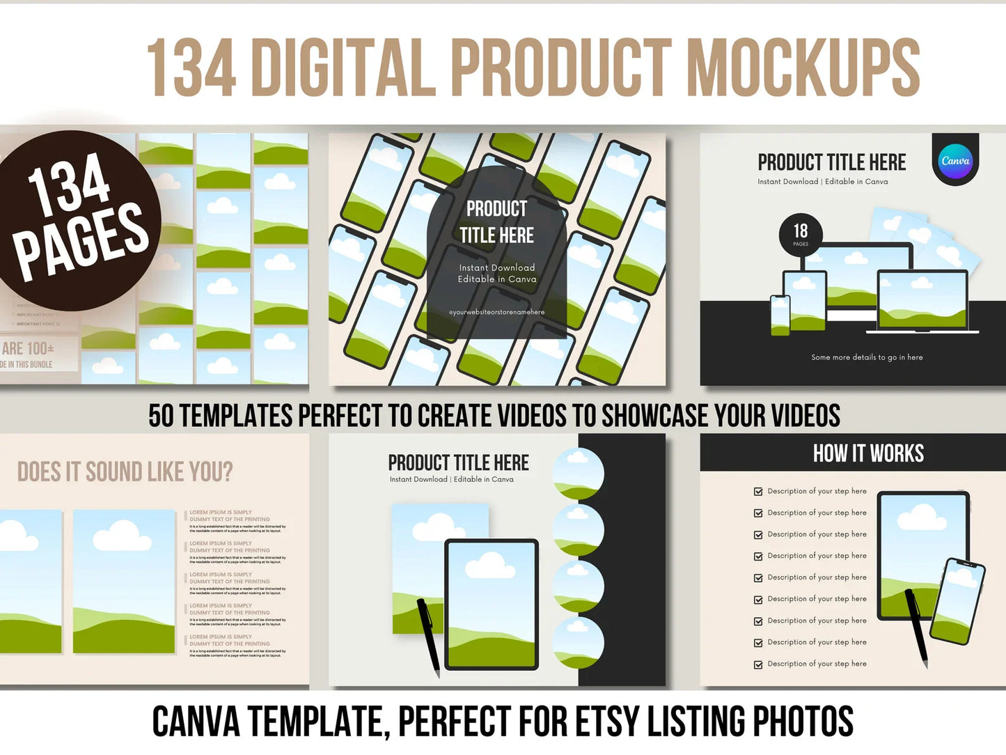 MRR 180 Canva Templates with Full Master Resell Rights