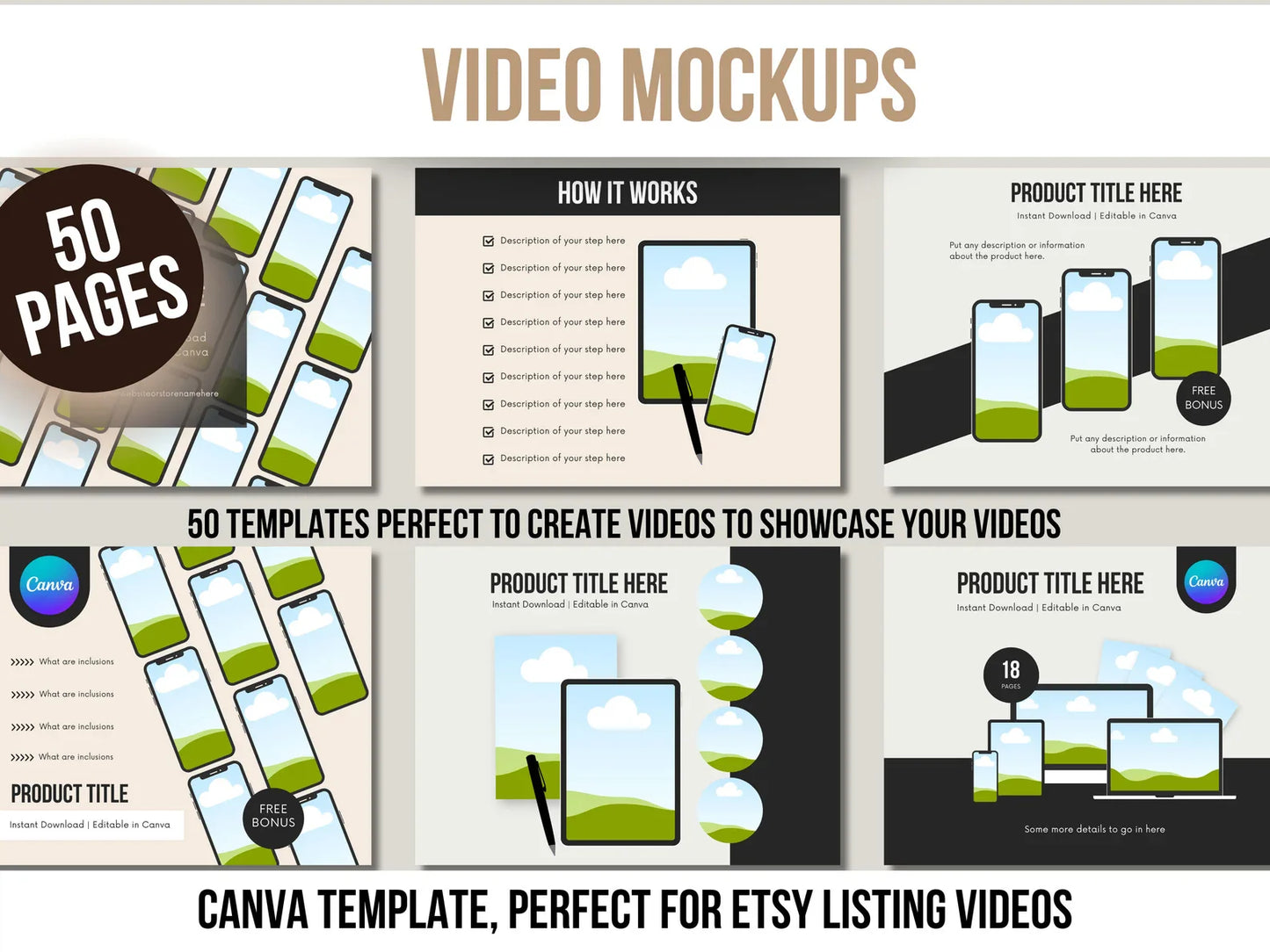 MRR 180 Canva Templates with Full Master Resell Rights
