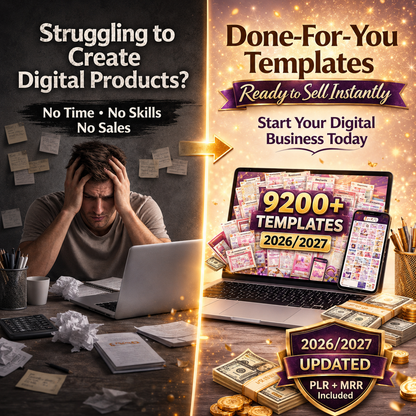 9200+ DFY Canva Templates | Plus 10k+ Additional FREE | PLR MRR Rights (Digital Download)