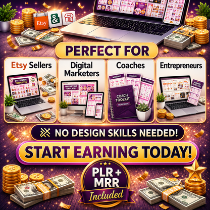 9200+ DFY Canva Templates | Plus 10k+ Additional FREE | PLR MRR Rights (Digital Download)