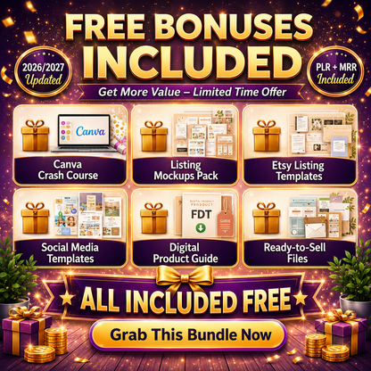 9200+ DFY Canva Templates | Plus 10k+ Additional FREE | PLR MRR Rights (Digital Download)