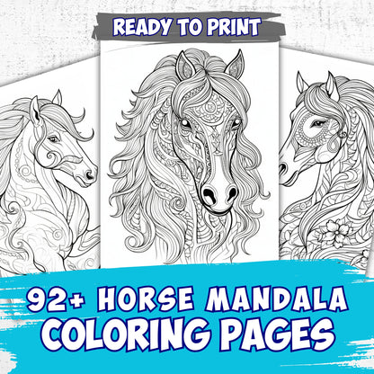 92 Plus Horse Mandala Coloring Pages Ready to Print