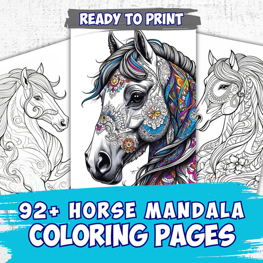 92 Plus Horse Mandala Coloring Pages Ready to Print