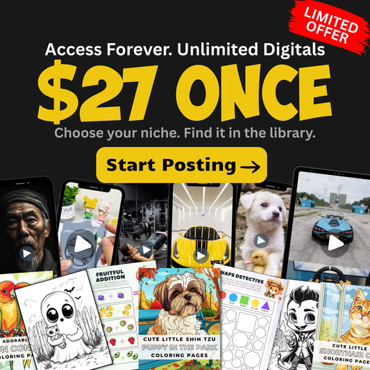 Lifetime Access 300k Plus Digitals - Sale ends tonight!