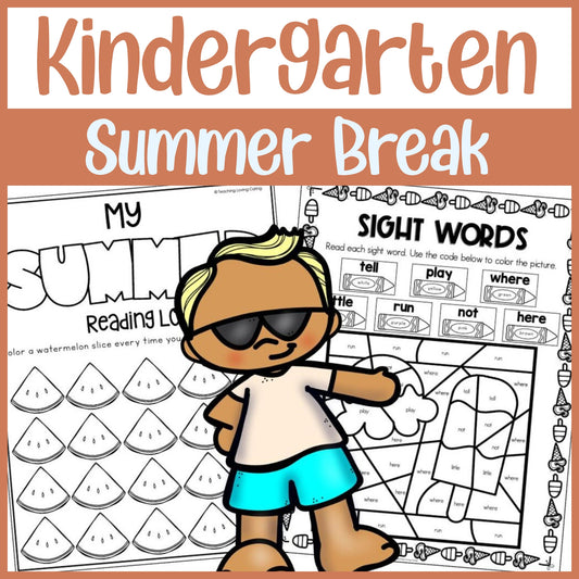 Summer Break Packets No Prep Printable Worksheets for Early Finishers & Independent Work